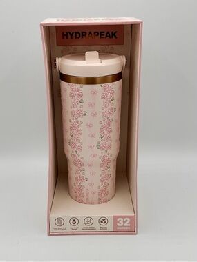 HYDRAPEAK Pink Floral 32oz Insulated Tumbler